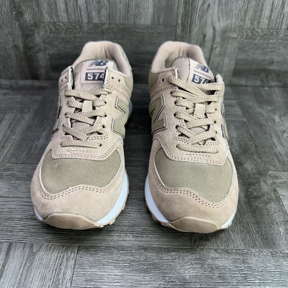 New Balance 574 Women's size 6 Mushroom Suede Running Shoes WL574HI2 - Picture 4 of 8